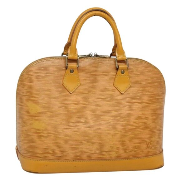 LOUIS VUITTON Epi Alma Hand Bag Yellow M52149 LV Auth 116021 - Picture 5 of 16